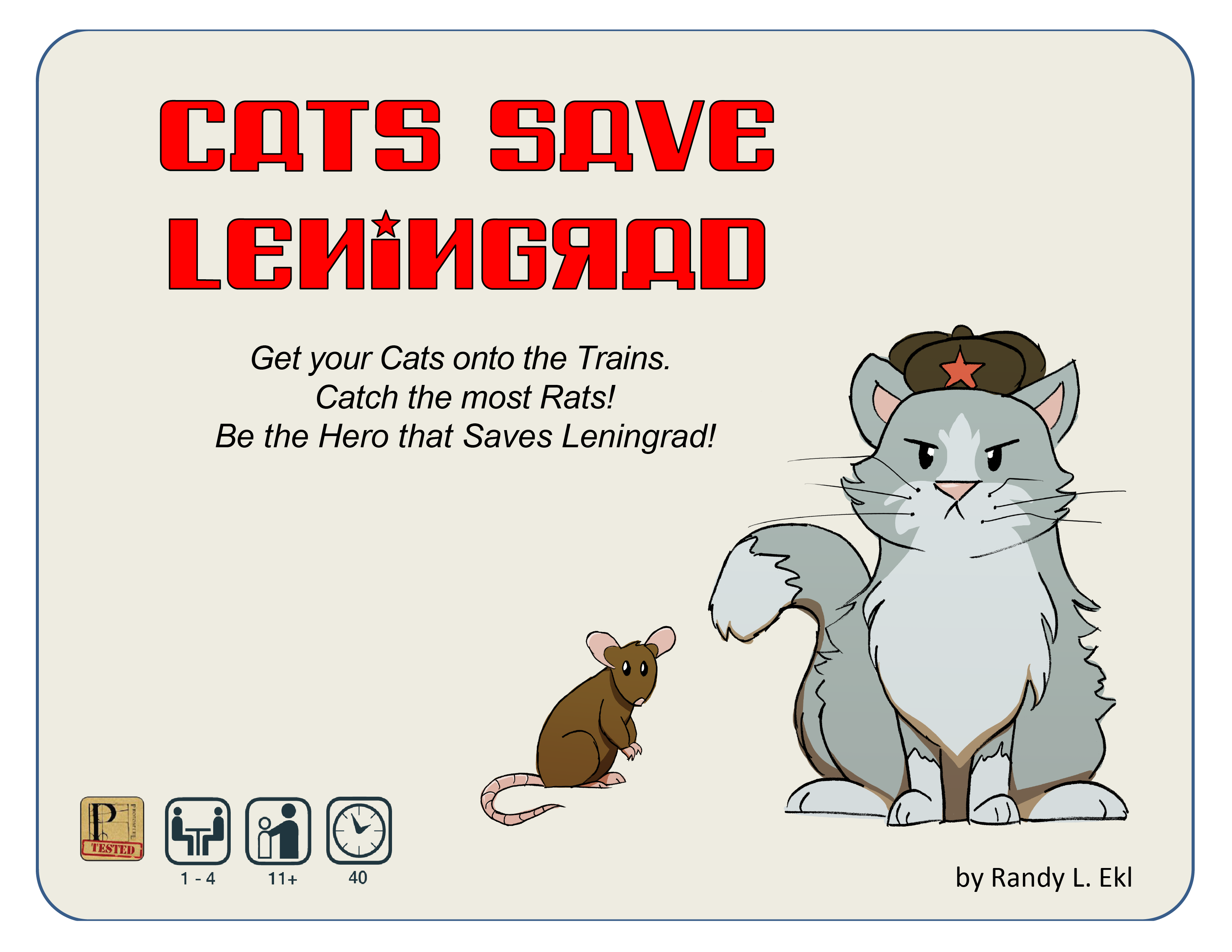 Cats Save Leningrad Deck Builder Game
