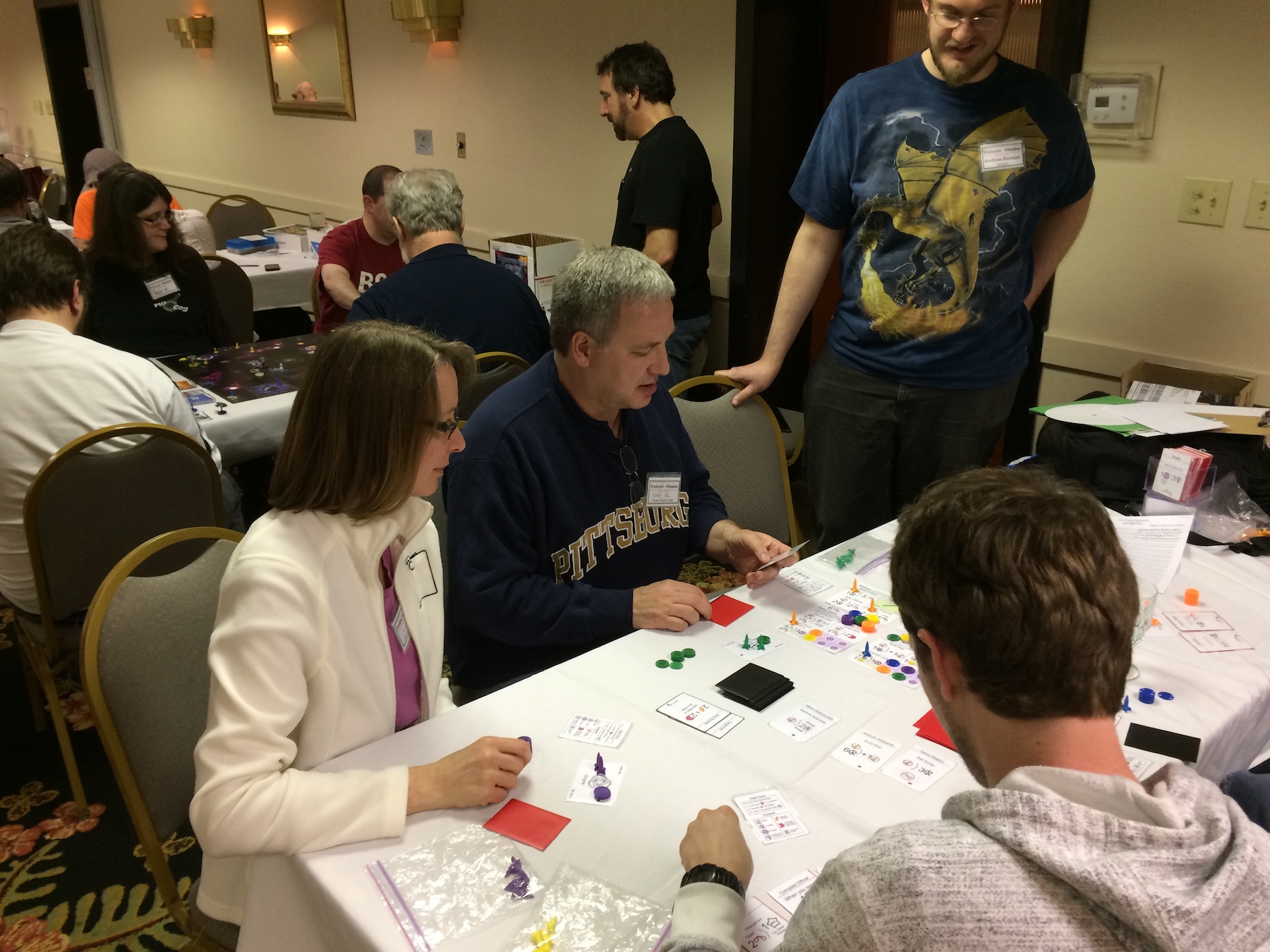 Randy and Maxine at Protospiel-Milwaukee